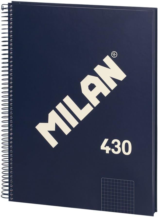 Cuaderno espiral 5X5 A4 95g 80h T/D 4T microperforado Milan