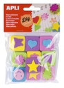 Mini sellos goma EVA 10uds Apli