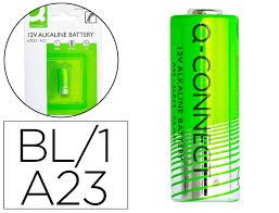 Pila A23/V23GA/AG23/6LR23 alcalina 12V 1ud Q-connect