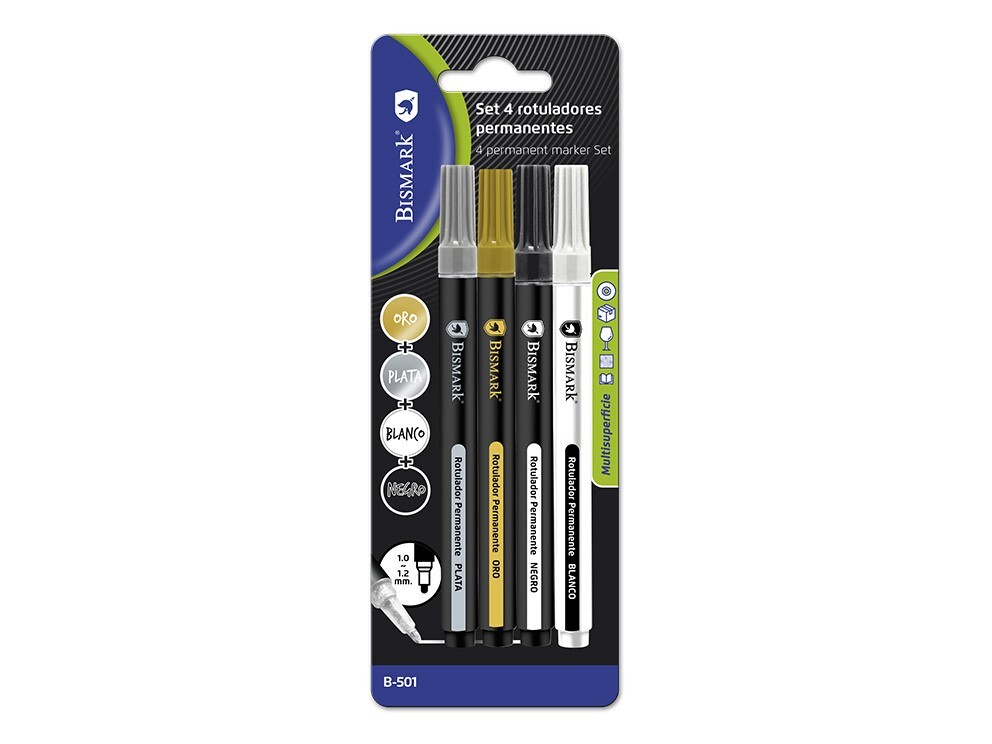 Rotuladores oro/plata/bronce 0.2mm Bismark (copia)