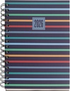 Agenda 16 Meses Plus Semana Vista Stripes 25_26
