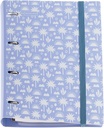 Carpeblock de plástico polyfoam, Carpeta anillas A4, Incluye un recambio de 100 hojas cuadriculadas + 4 separadores + 1 sobre de polipropileno, Archivador 4 anillas con cierre de goma Miquelrius