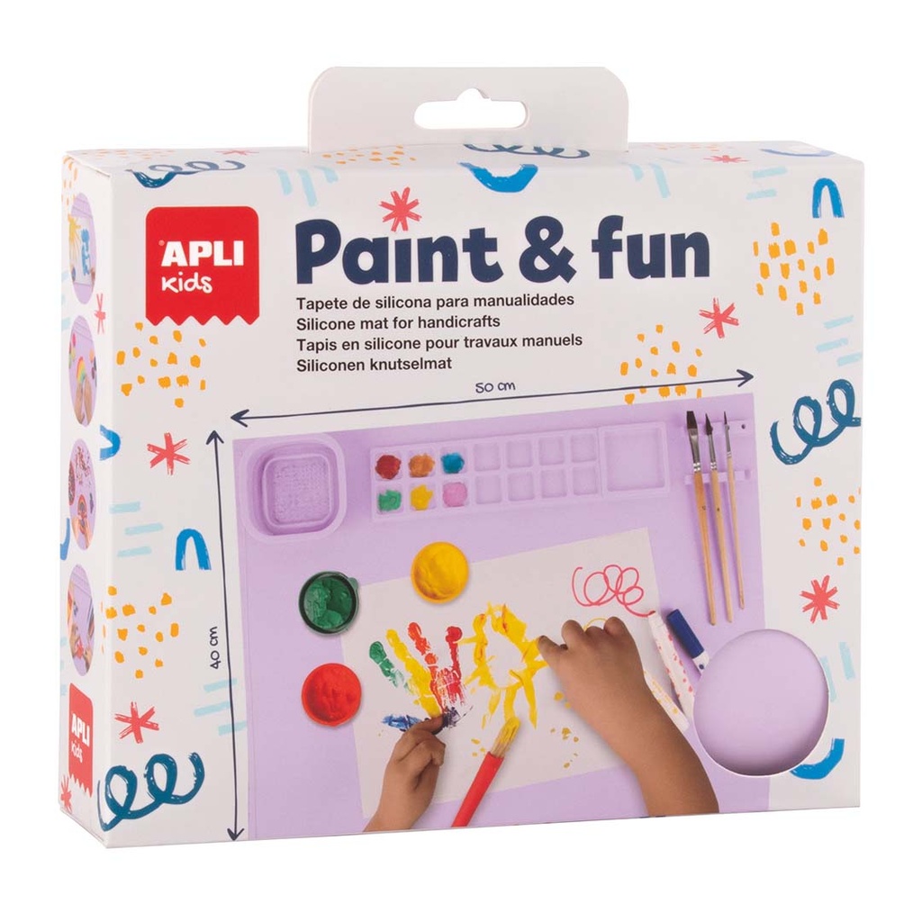  Tapete silicona para pintar y hacer manualidades sin ensuciar Apli