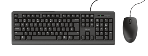 Teclado+raton Primo cable usb español negro Trust