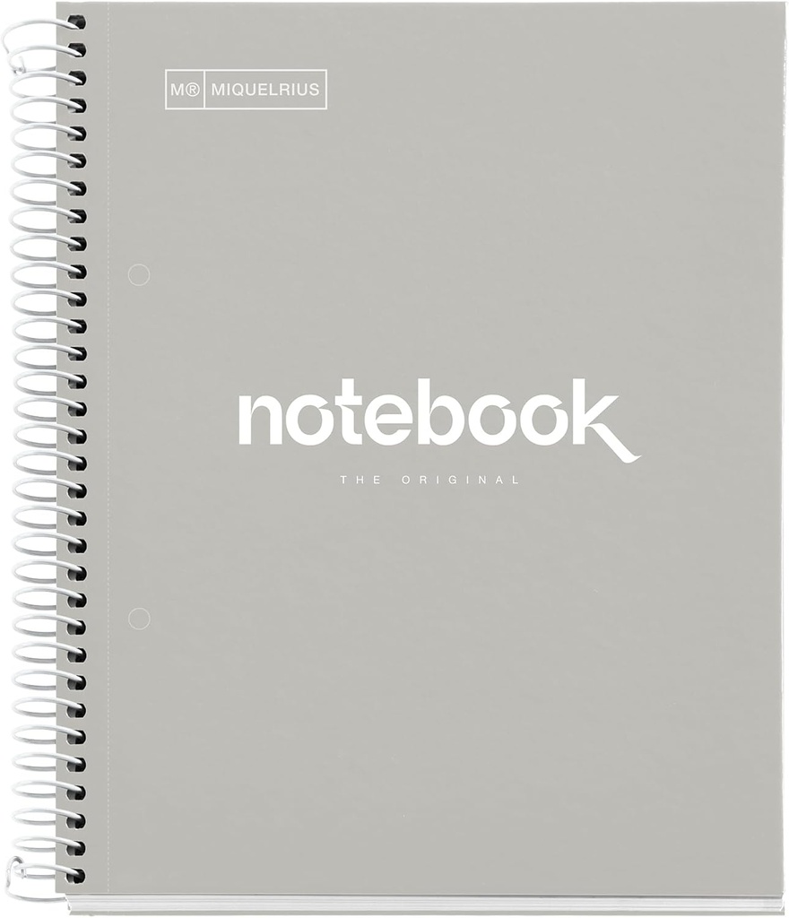 Cuaderno espiral 5X5 A5 90g 80h T/D microperforado 1B 2T Emotions Miquelrius