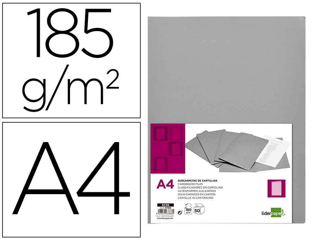 Subcarpeta A4 180g Liderpapel