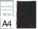 Cuaderno espiral 2L 2,5mm A4 90g 80h T/P C/M Liderpapel