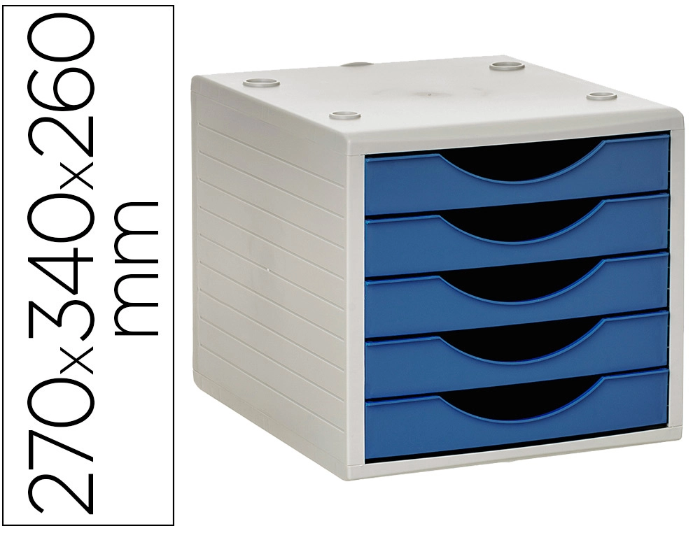 Cajones fichero sobremesa 5 cajones 270x340x260mm Archivo 2000