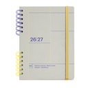 Agenda Escolar PLUS W-O S/V GRIS B2B 26_27 Miquelrius