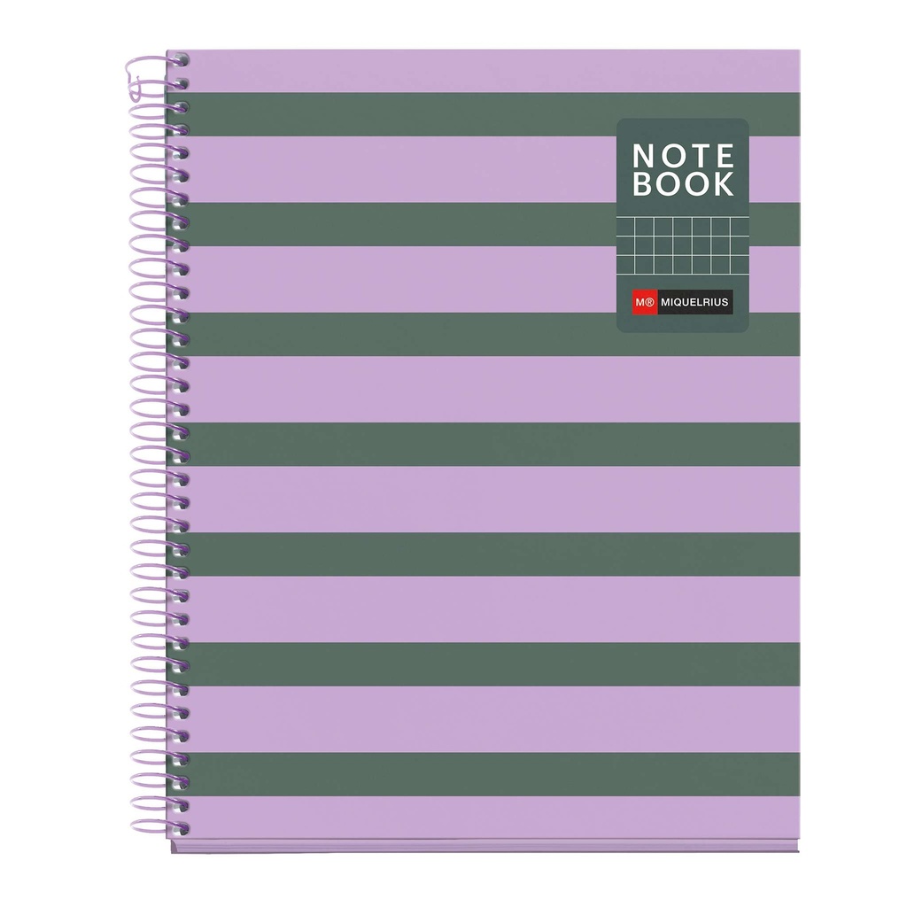 Cuaderno espiral 5X5 A5 90g 80h 1B T/D 2T microperforado Between The Lines Miquelrius 