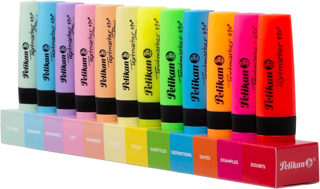 Marcador fluorescente textmarker 490 12uds Pelikan