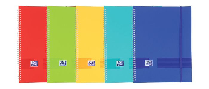 Carpeta espiral 40 fundas A4 colores surtidos vivos Live&Go Oxford
