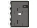 AGENDA ESCOLAR ANTARTIK 26-27 ESPIRAL ESSENTIALS DIA PAGINA A5+ BILINGUE 80G PAPEL FSC NEGRO