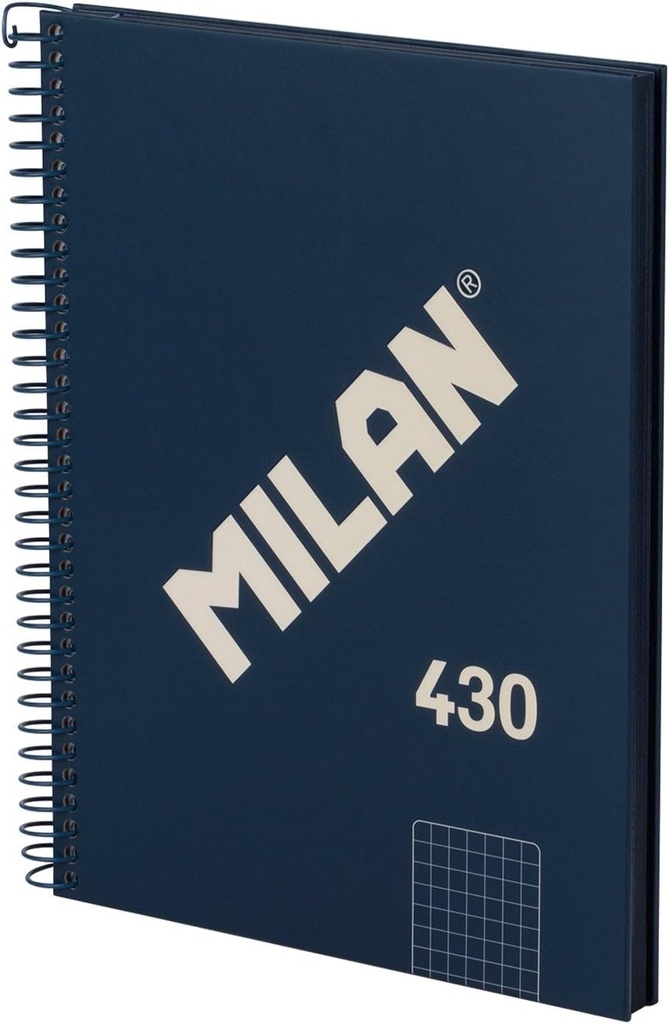 Cuaderno espiral 5X5 A5 95g 80h T/D 4T microperforado Milan