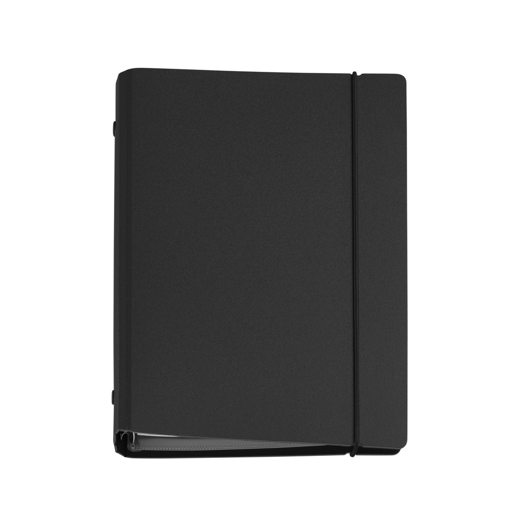 Agenda Recargable 2027 A5+, Semana Vista, Español, Negro Miquelrius