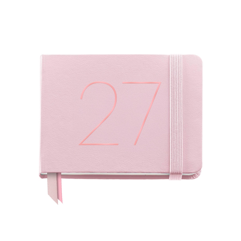 Agenda Pocket Semana Vista Chester Rígida Rosa 2027