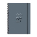 Agenda Espiral Plus Semana Vista Calm Grafito 2027