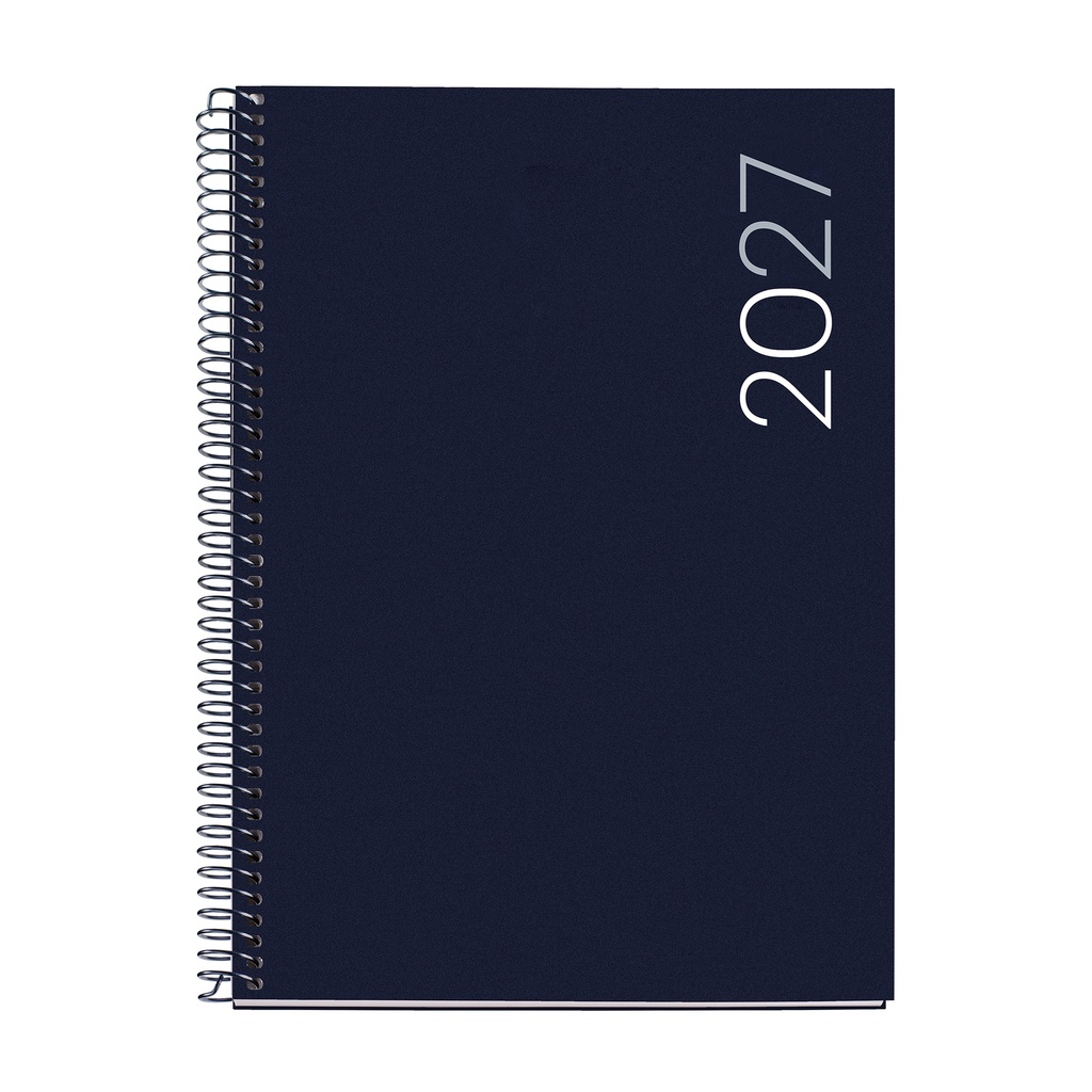 Agenda Espiral Plus Semana Vista Vertical Polipropileno City Marino 2027