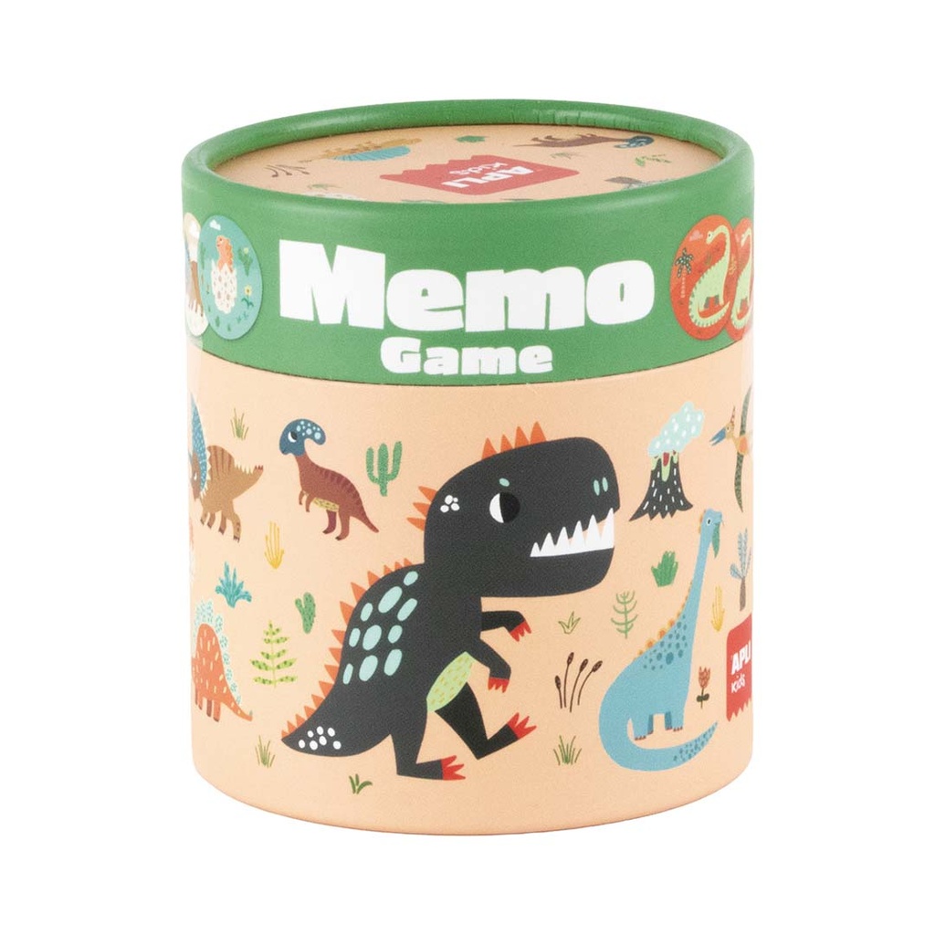 Juego de memoria con temática dinosaurios +3a Apli