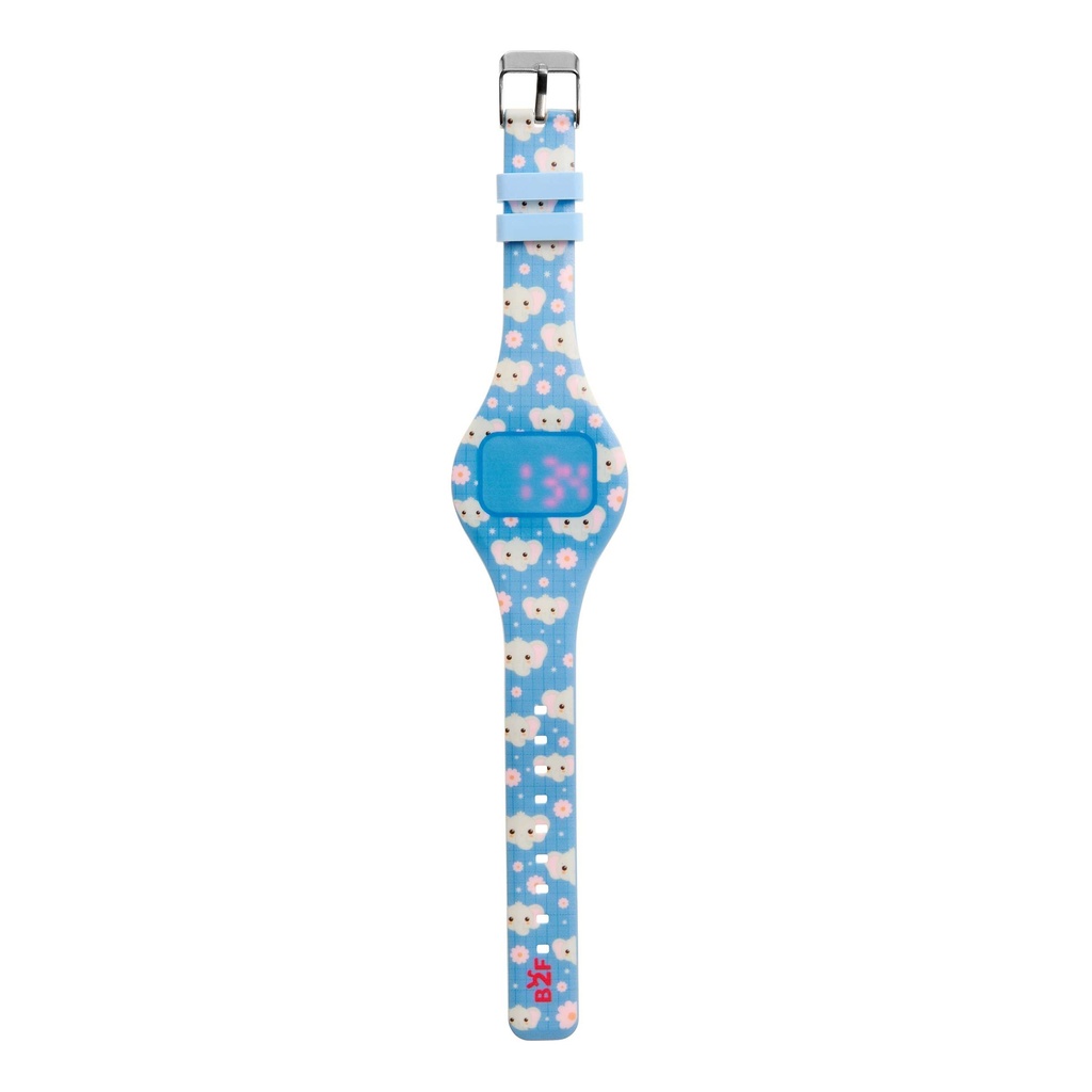 Reloj Infantil Digital redondo, Pantalla Led Táctil, Sistema de 12 Horas, Pila Incluida, Correa de Silicona, Regalo para Niños y Niñas, Medidas 32x225x5mm Back2Fun