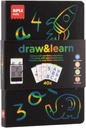 Pizarra LCD educativa Draw and Learn con plantillas para trabajar la grafomotricidad +4a Apli