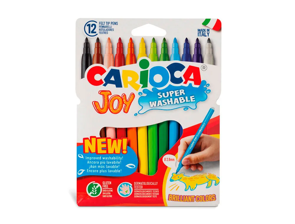 Rotuladores Carioca Joy 12uds