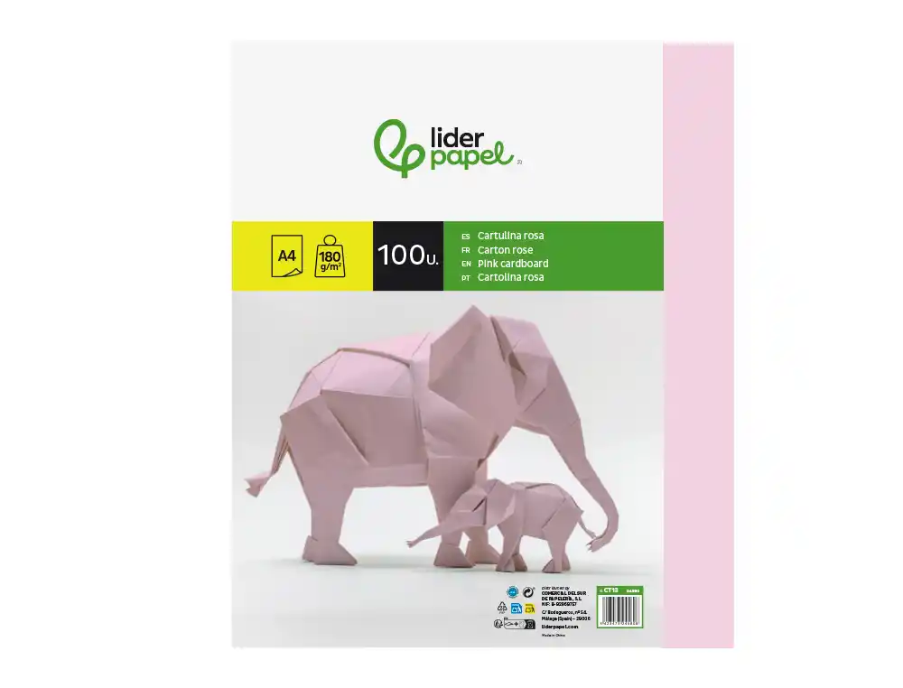Cartulina A4 180g Liderpapel