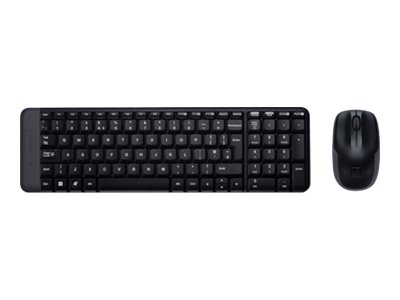 Teclado+raton Logitech MK220 wireless negro