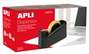 [13741] DISPENSADOR ROLLOS 33/66MTS NEGRO APLI