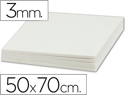 CARTON PLUMA 3MM DOBLE CARA 50X70CM