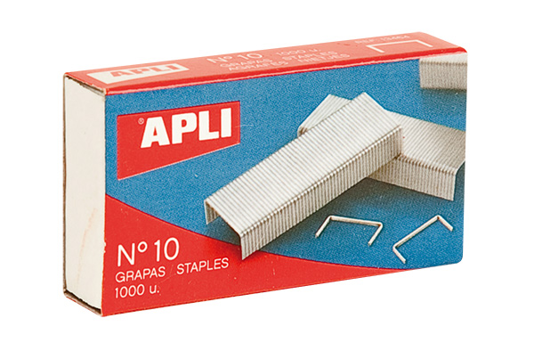 GRAPAS ACERO Nº10 1000UDS APLI