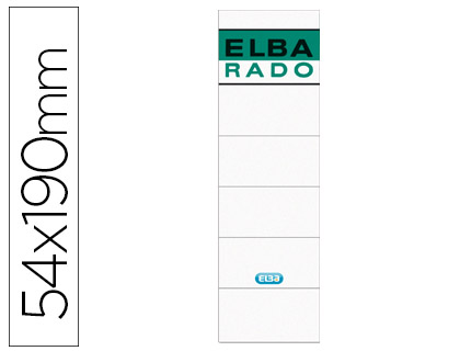 ETIQUETA ADHESIVA PACK 10 UD 54X190MM ELBA