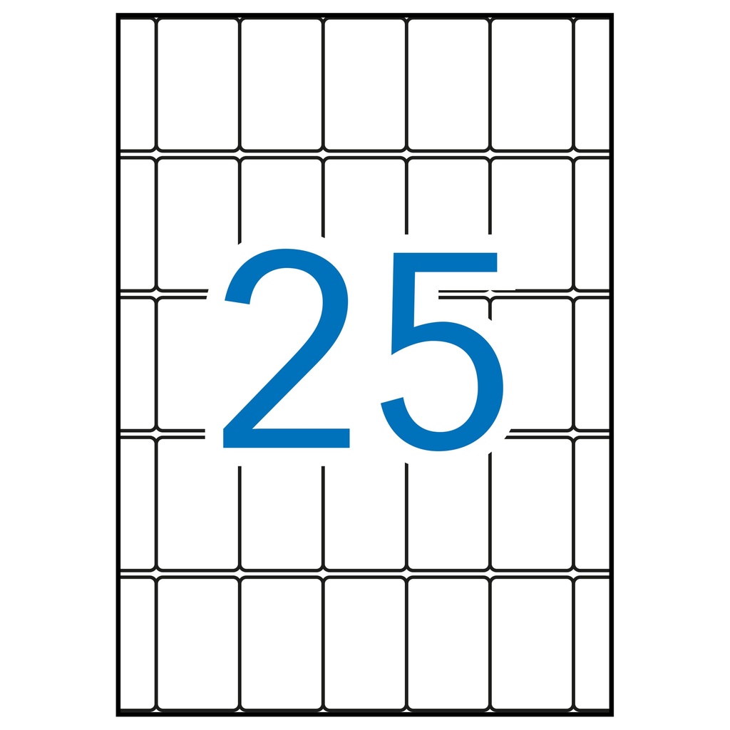 ETIQUETAS.BLANCAS A5 25X40MM 15H APLI