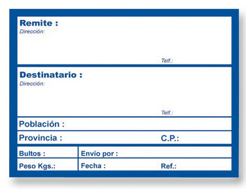 ETIQUETA ENVIO ROLLO 200 UDS. APLI