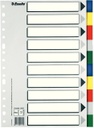 [11610] Separadores 10P Fº plastico multicolor Esselte