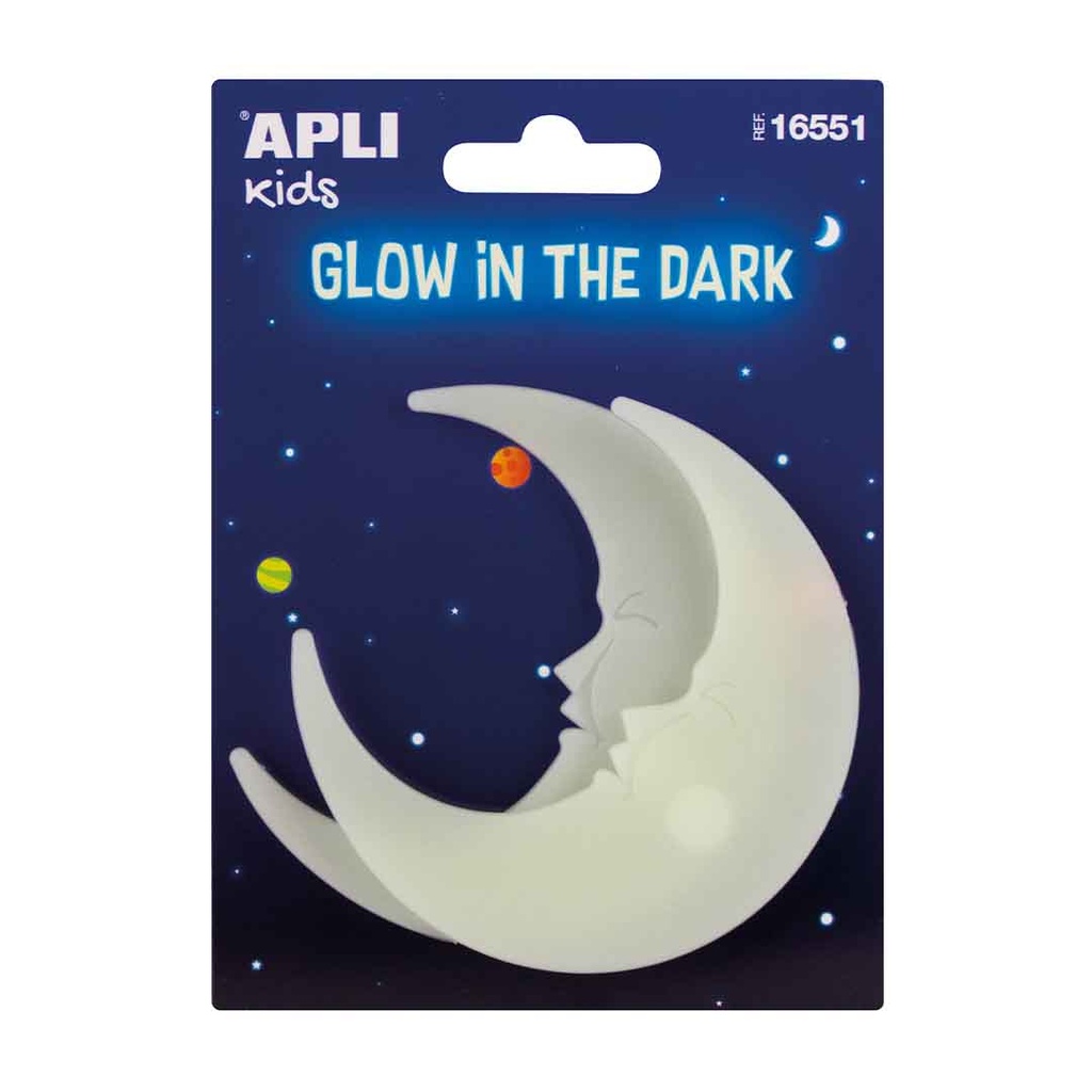Pegatinas lunas luminiscentes 2uds Apli