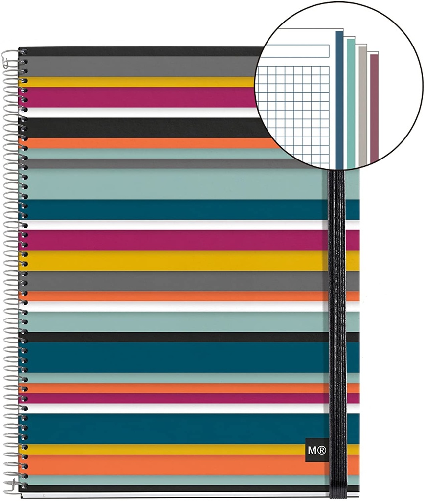 Cuaderno espiral 5x5 A4 90g 120h 4b Oslo MR