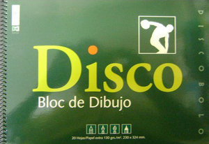 Bloc dibujo Fº 130g sin recuadro Disco