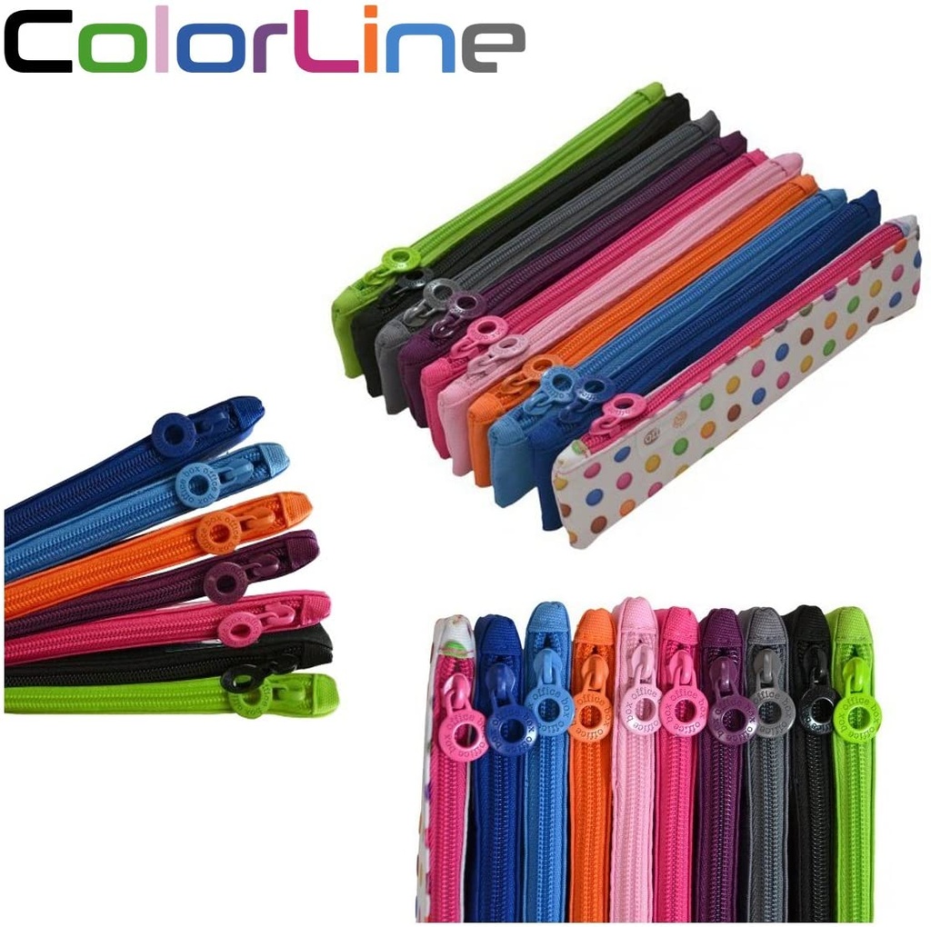 Portatodo mini con cremallera color line