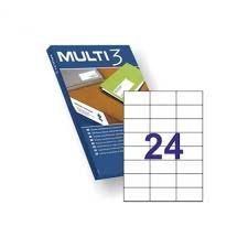 Etiquetas 70X37 A4 100h Multi3