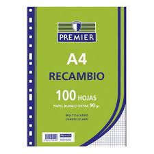 Recambio 2L 2.5mm 4/T A4 90G 100H