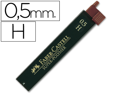 Minas grafito 0.5mm H 12uds Faber Castell