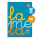 [7FTP003B] Cuaderno espiral 3X3 cuadrovia Fº 90g 80h T/P Lamela (AZUL)