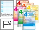 [BF54] Cuadernos espiral 4X4 pautaguia Fº 75g 80h T/B Liderpapel