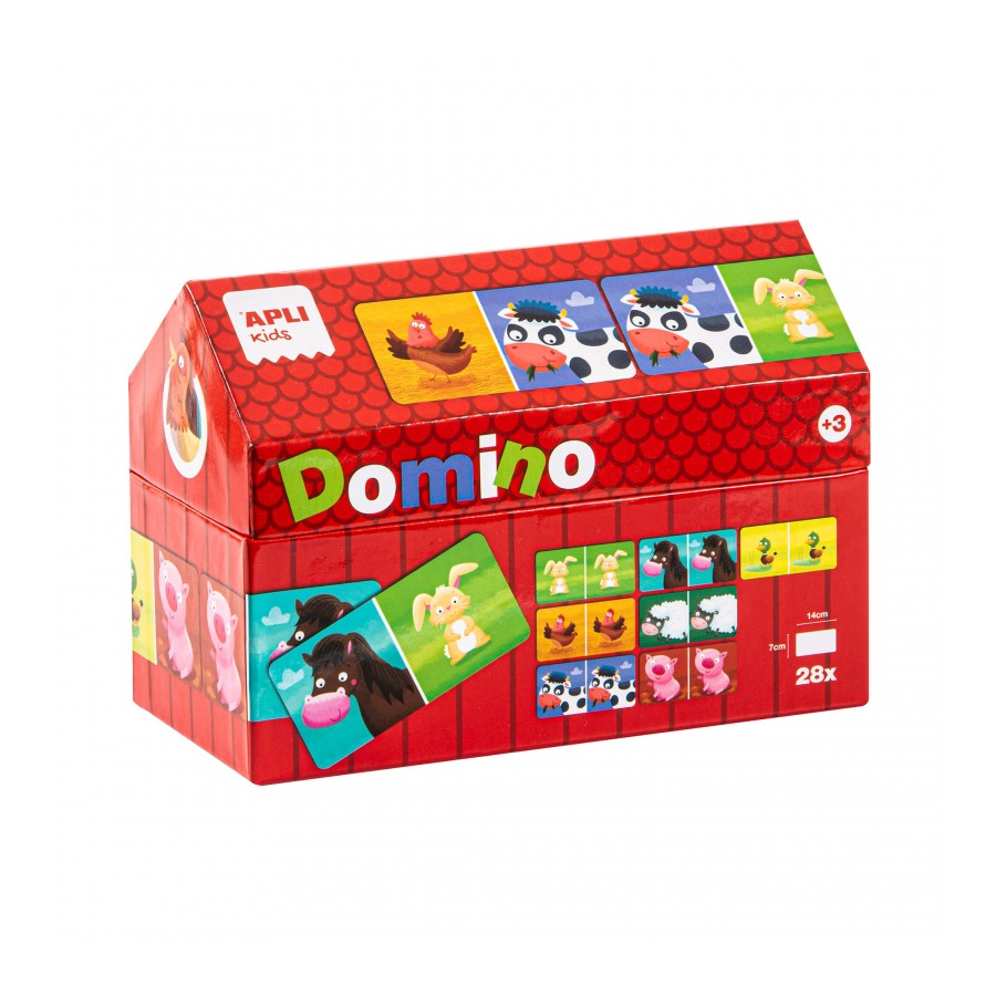 Dominó casita granja 28 piezas +3 años Apli