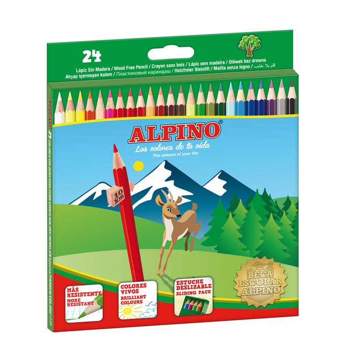 Lapices colores 24uds Alpino