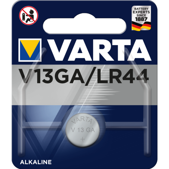 Pilas lr44/ag13 alcalina 1.5v varta