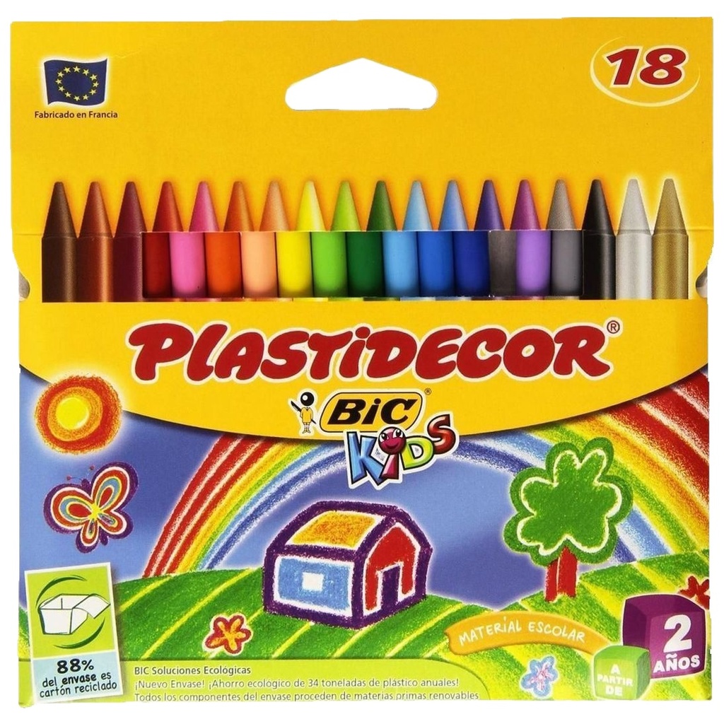 Ceras 18uds plastidecor