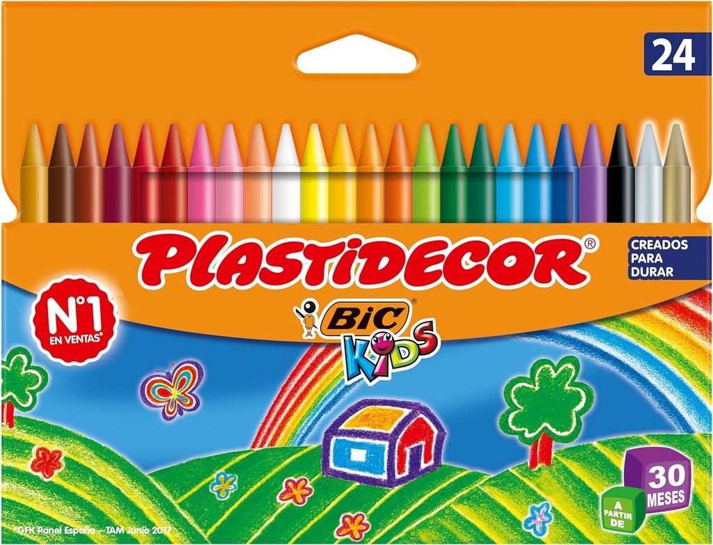 Ceras 24uds plastidecor