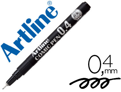 Rotulador calibrado 0,4mm negro Artline